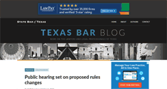 Desktop Screenshot of blog.texasbar.com